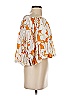 MØN RENN Orange 3/4 Sleeve Blouse Size XS - photo 4