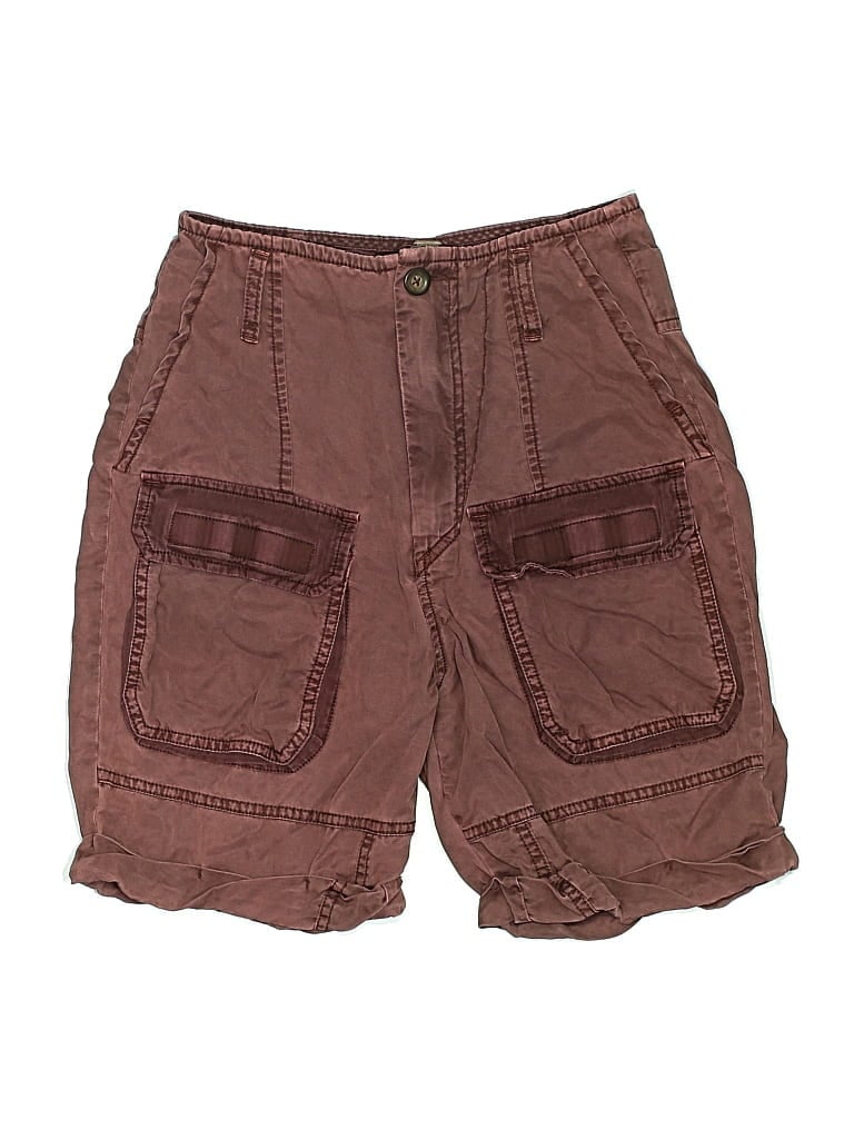 Pre-owned Free People Cargo Shorts In Brown