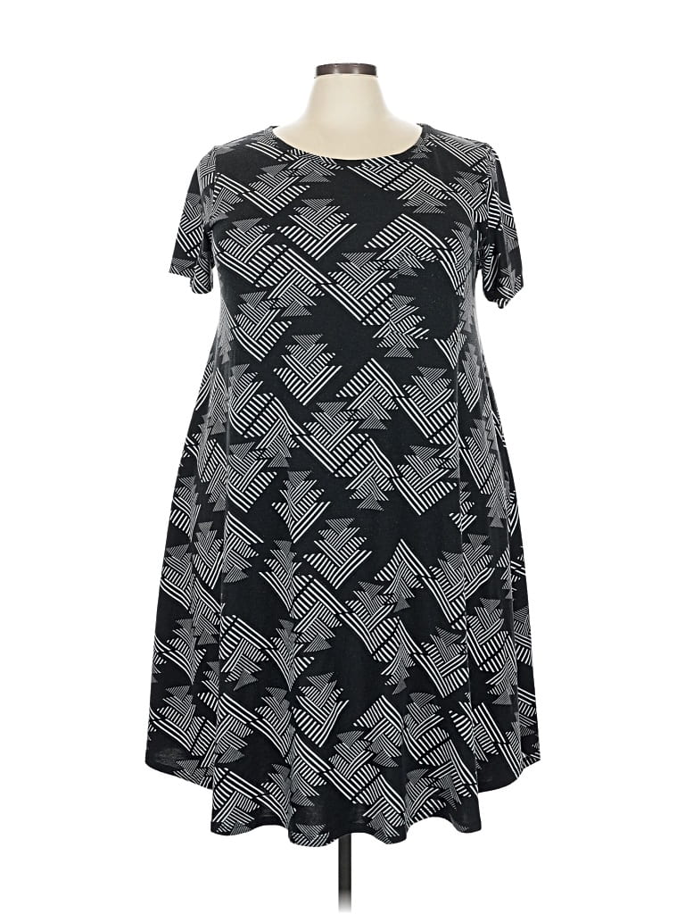 Pre-owned Lularoe Casual Dress In Gray
