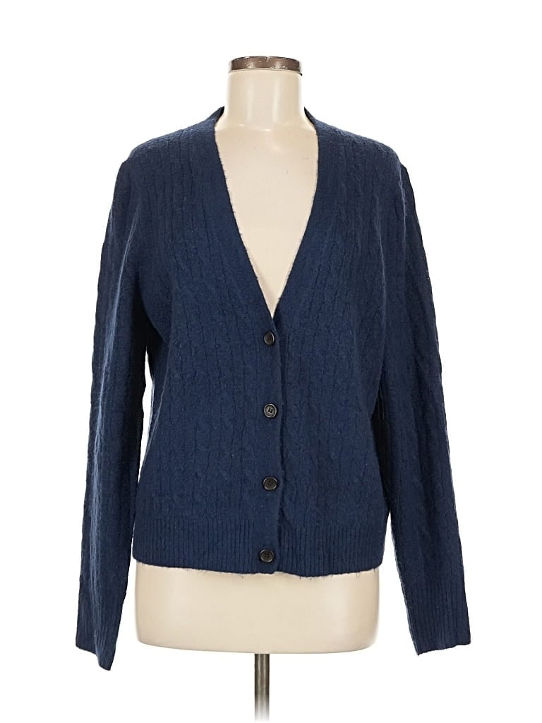 Pre-owned J.crew Factory Store Cardigan Sweater In Blue