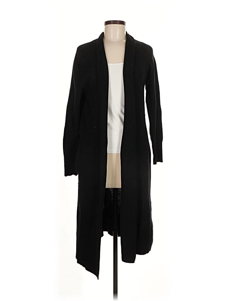 Pre-owned Banana Republic Wool Cardigan Sweater In Black