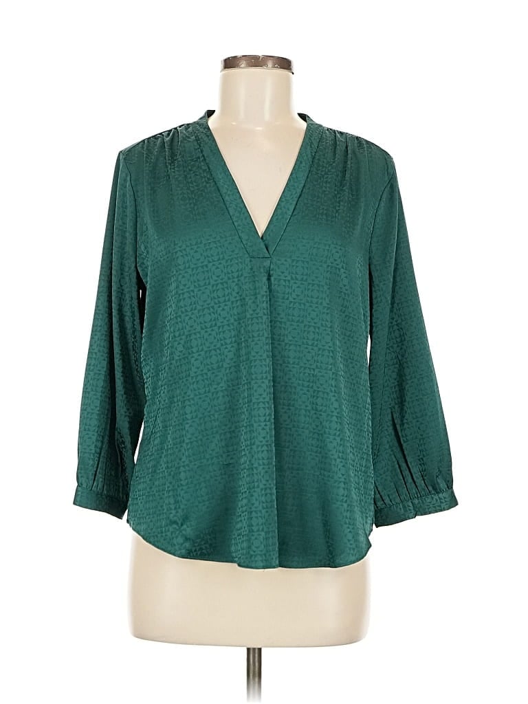 Pre-owned Vince Camuto 3/4 Sleeve Blouse In Blue