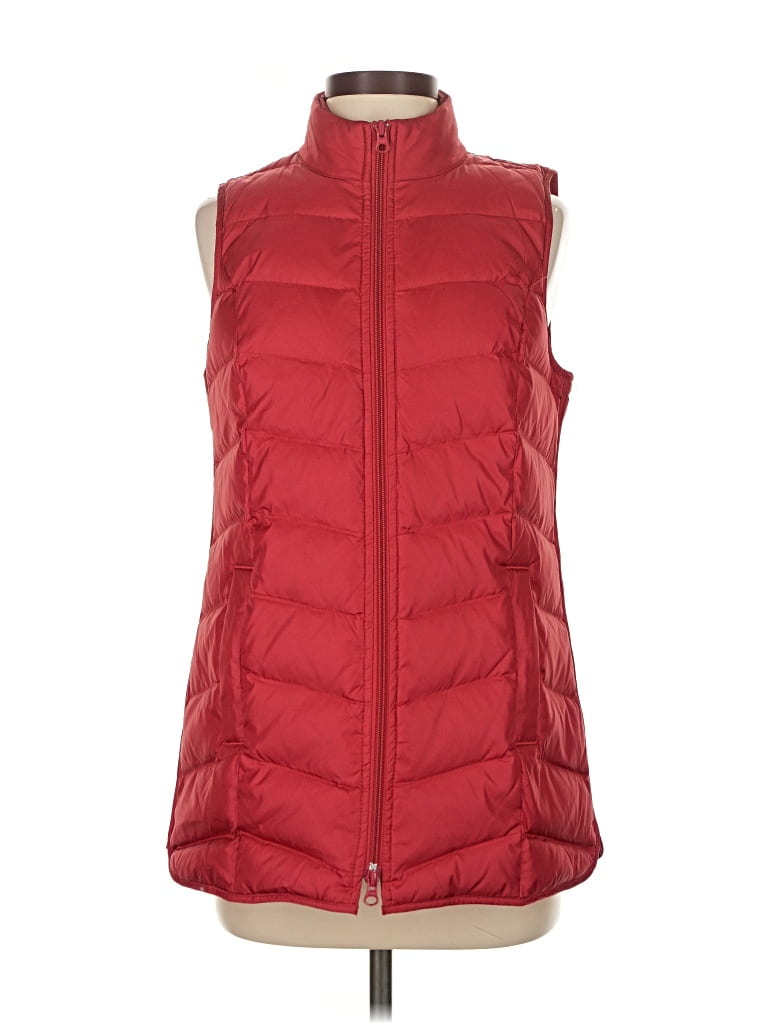 Pre-owned Jjill Vest In Red