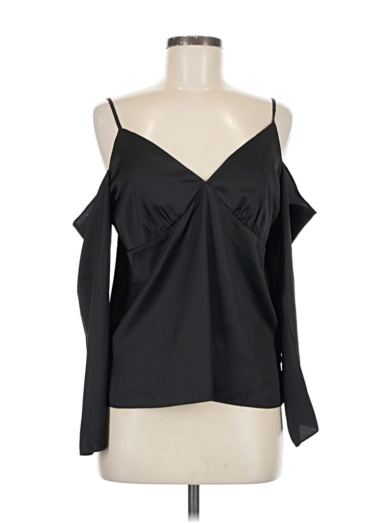 Pre-owned Wayf Sleeveless Blouse In Black