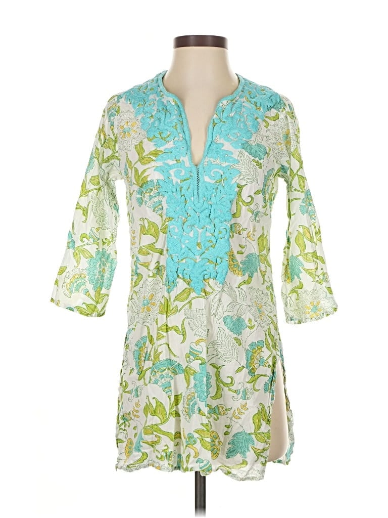 Pre-owned Roberta Roller Rabbit Casual Dress In Green