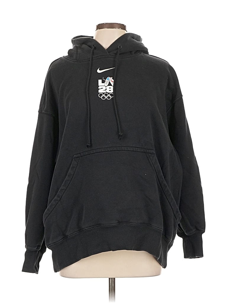Pre-owned Nike Pullover Hoodie In Black