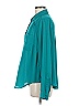 Torrid 100% Polyester Teal Long Sleeve Blouse Size Med Plus (00) - photo 5
