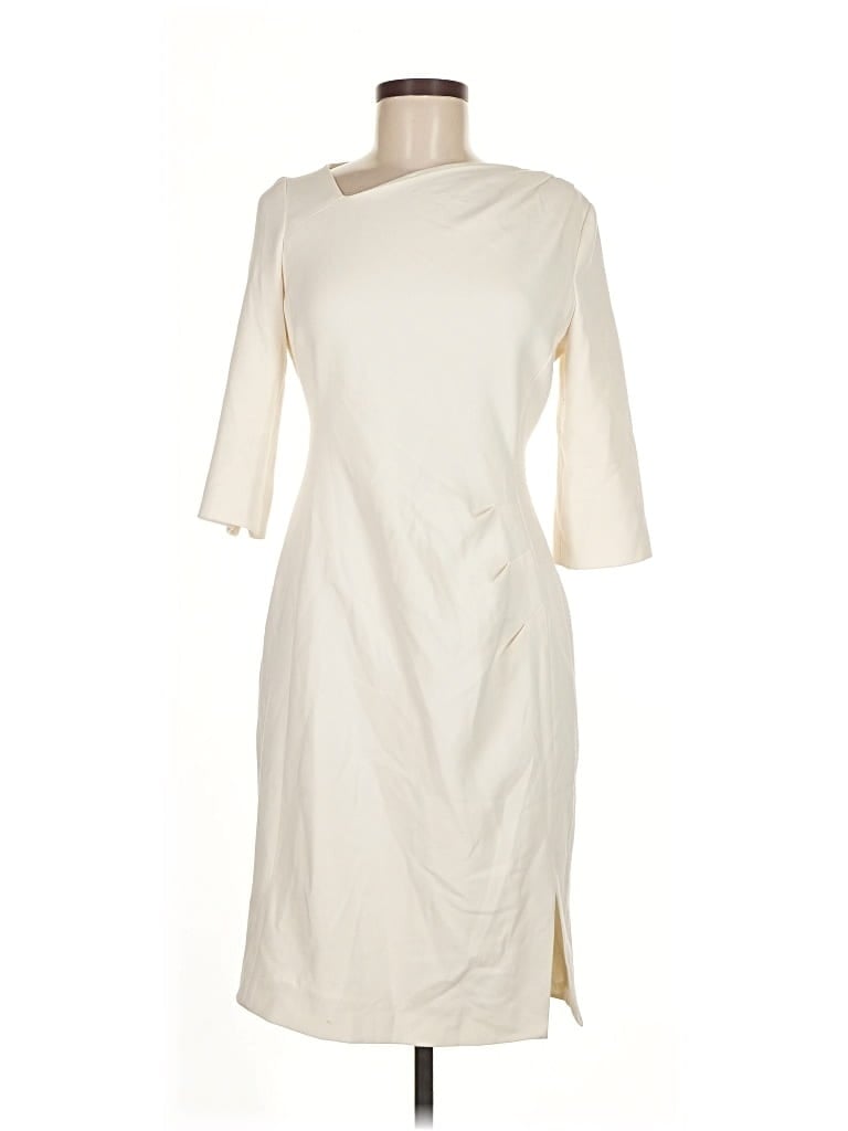 Pre-owned Lk Bennett Casual Dress In White