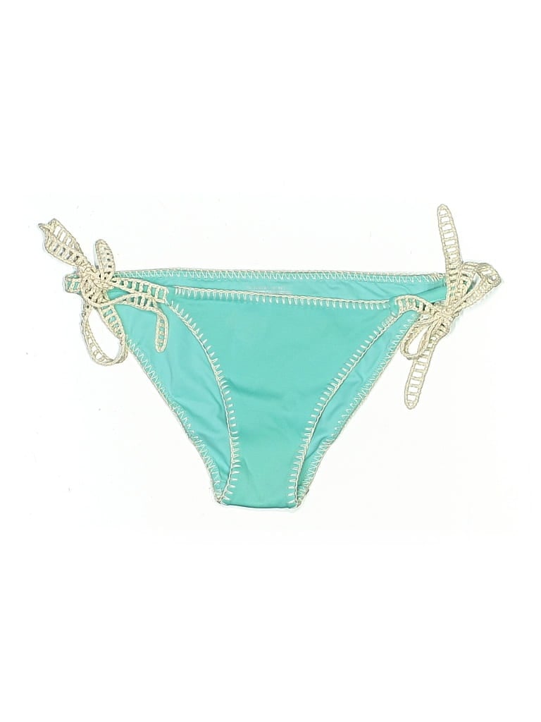 Pre-owned Victoria's Secret Swimsuit Bottoms In Blue