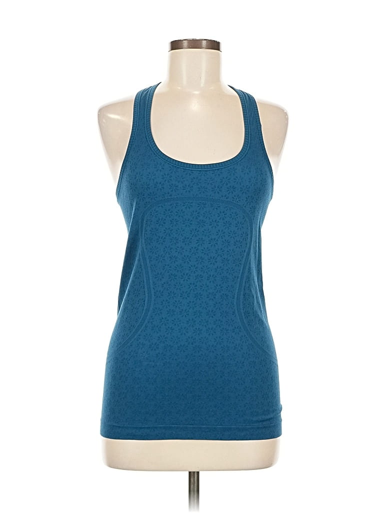 Pre-owned Lululemon Athletica Active Tank Top In Blue