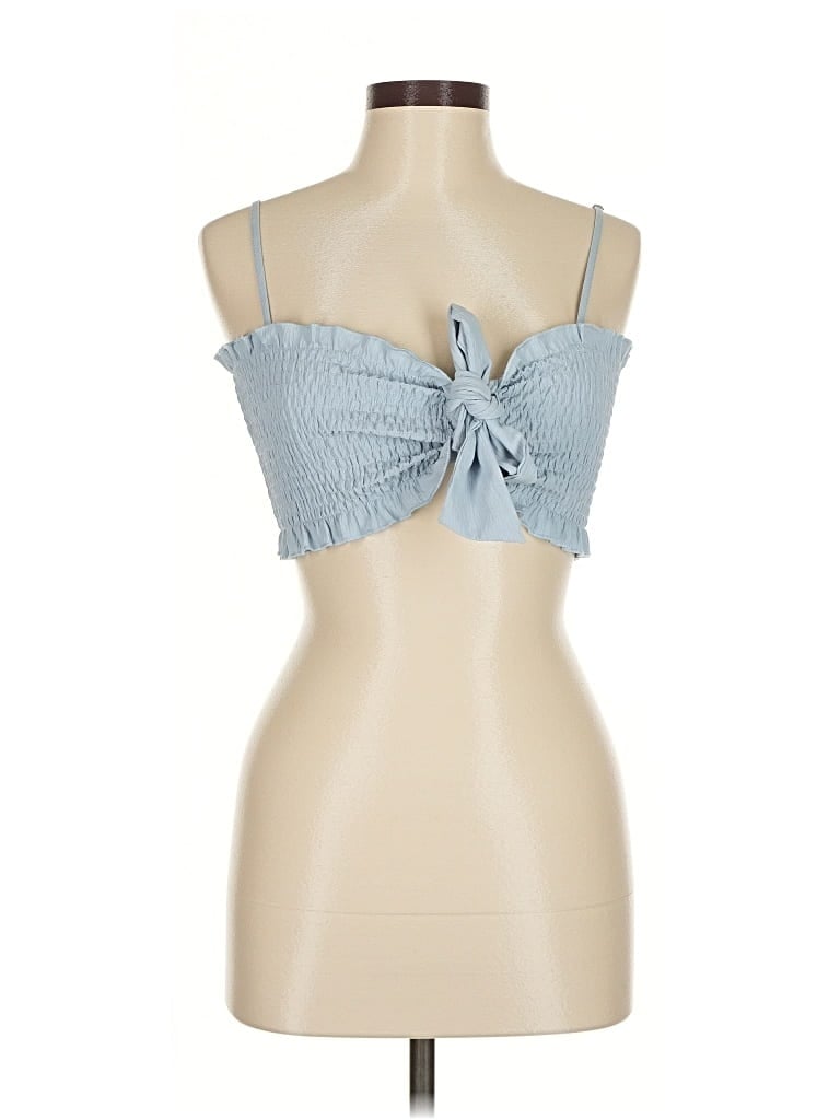 Cider Sleeveless Top Blue Sweetheart Neckline Tops