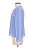 AGB 100% Polyester Blue Long Sleeve Blouse Size 8 (petite) - photo 5