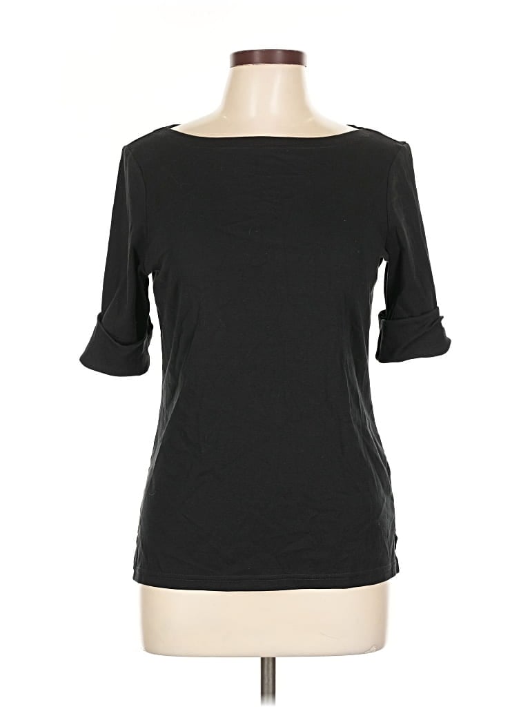 Pre-owned Polo Ralph Lauren 3/4 Sleeve T-shirt In Black