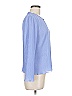 AGB 100% Polyester Blue Long Sleeve Blouse Size 8 (petite) - photo 4