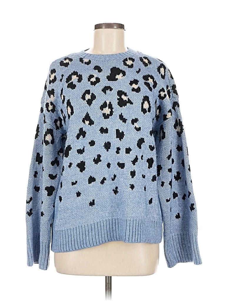 Pre-owned Nine West Pullover Sweater In Blue