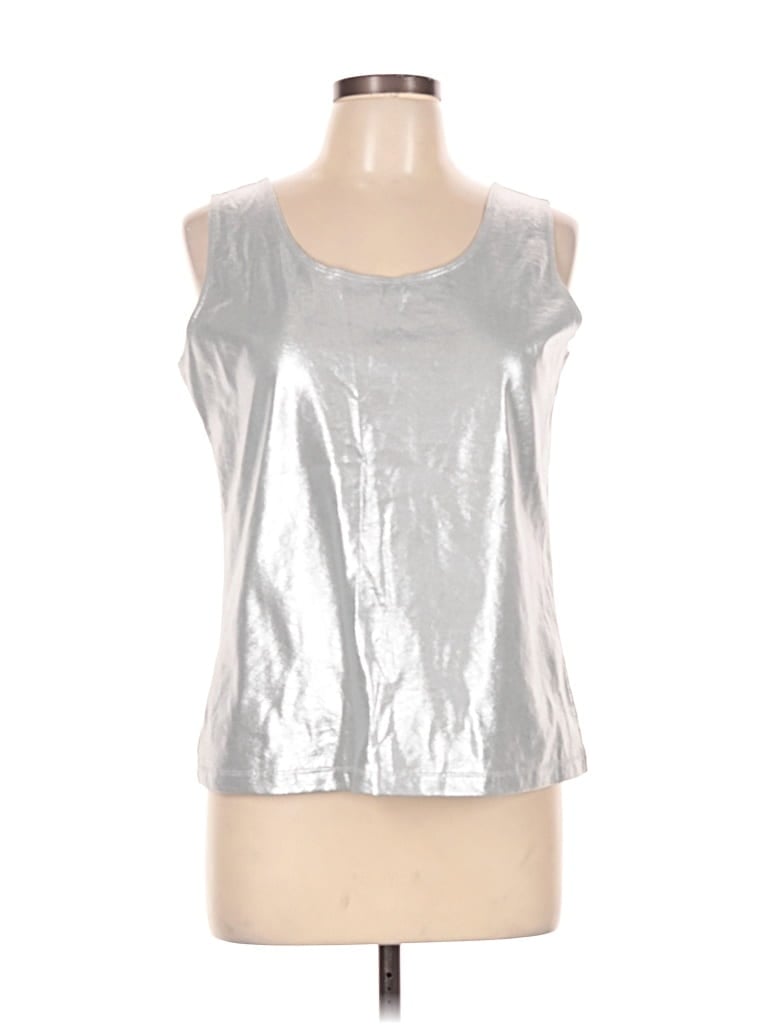 CHICO'S Pre-owned Sleeveless T-shirt In Silver