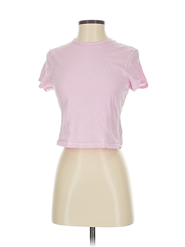 Pre-owned Set Short Sleeve T-shirt In Pink
