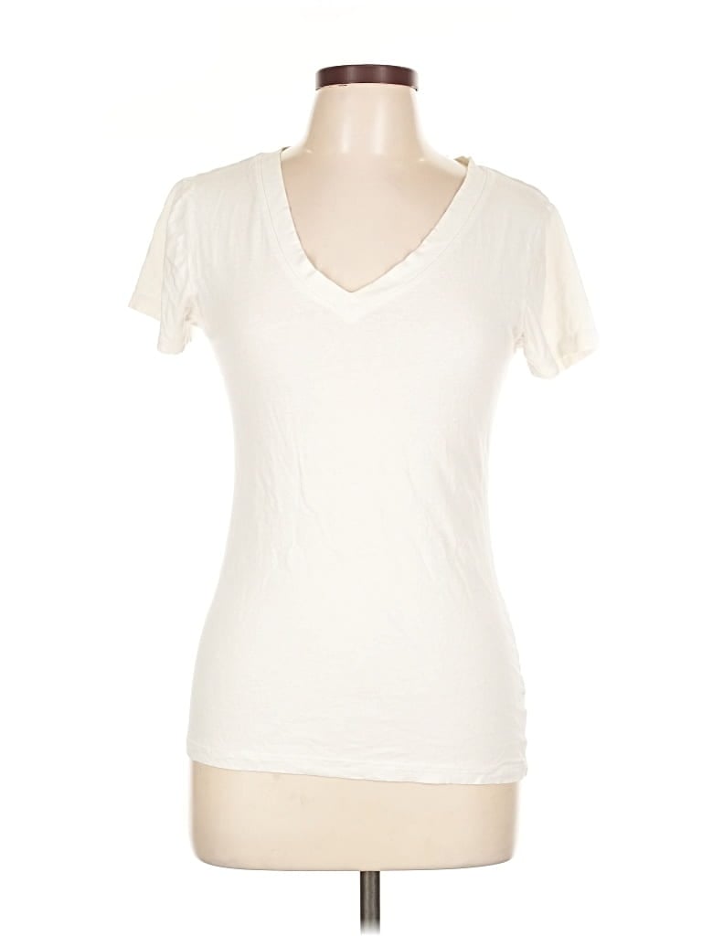 Pre-owned Zenana Short Sleeve T-shirt In White
