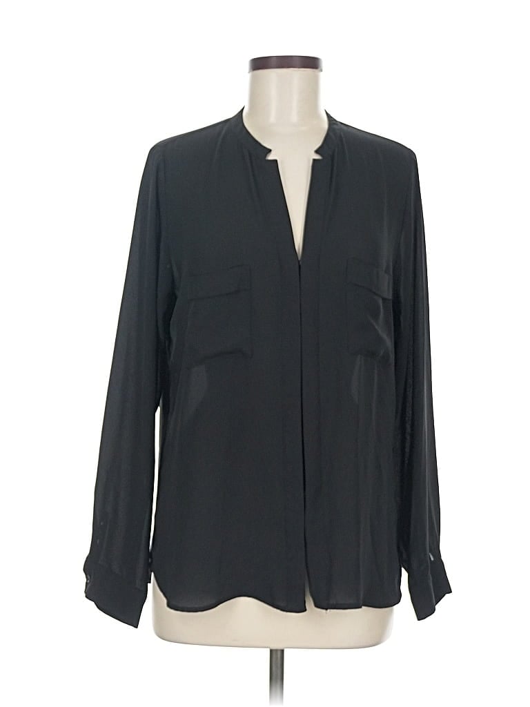 Pre-owned Ro & De Long Sleeve Blouse In Black