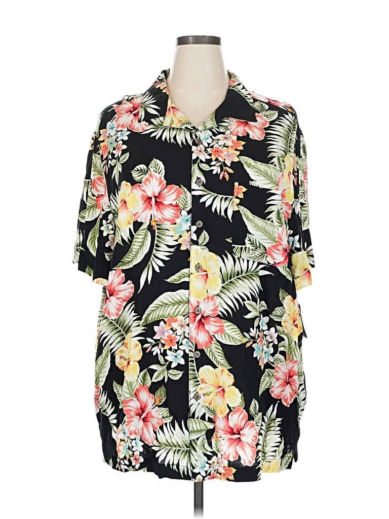 George Short Sleeve Blouse In Black