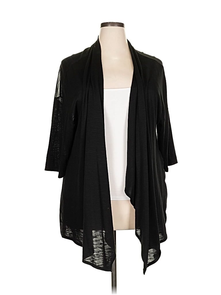 Pre-owned Midnight Velvet Cardigan Sweater In Black