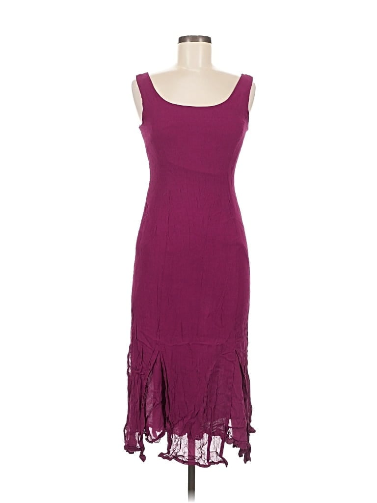 Pre-owned Liz Claiborne Cocktail Dress In Burgundy
