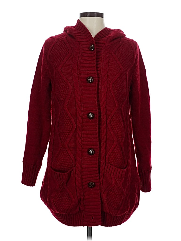 Pre-owned Unbranded Cardigan Sweater In Red