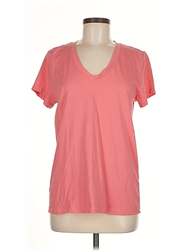 Pre-owned Lou & Grey For Loft Short Sleeve T-shirt In Pink