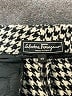 Salvatore Ferragamo 100% Wool Houndstooth Black Wool Pants Size EU (IT) 38 / US 2 - photo 6