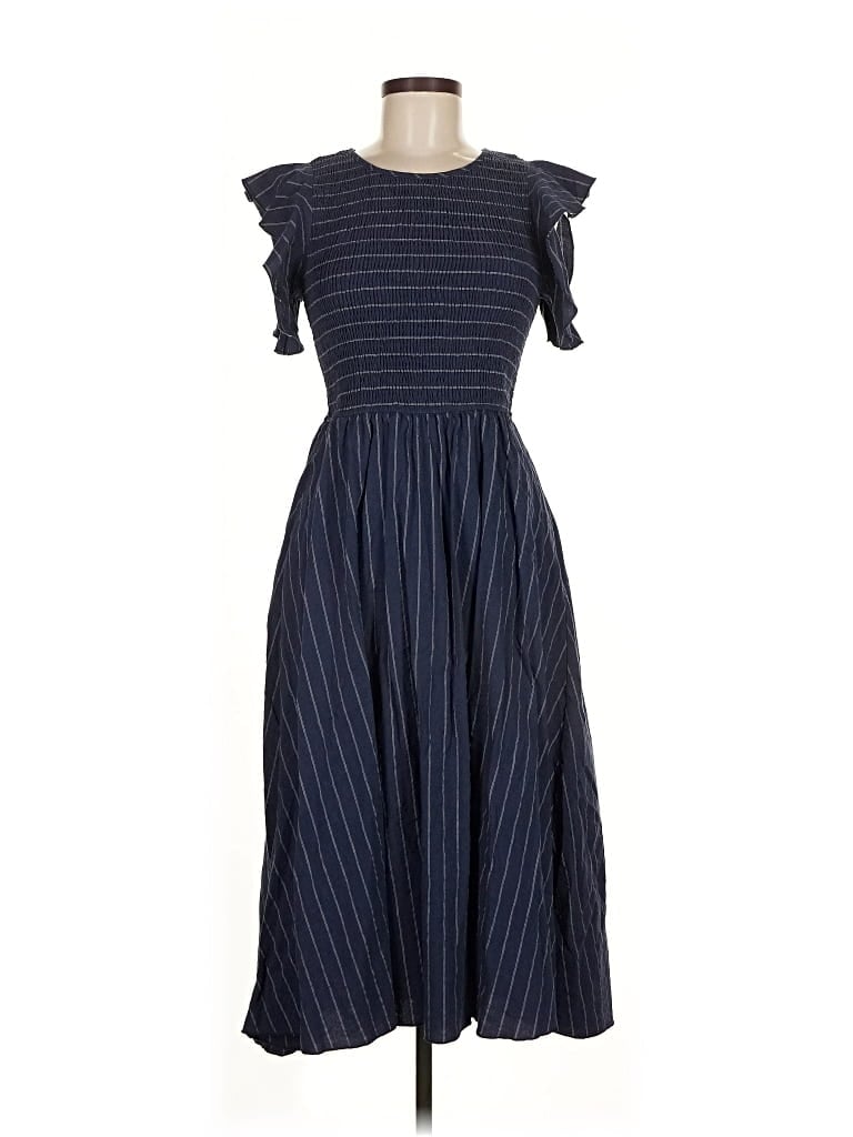 Pre-owned Simplee Casual Dress In Blue