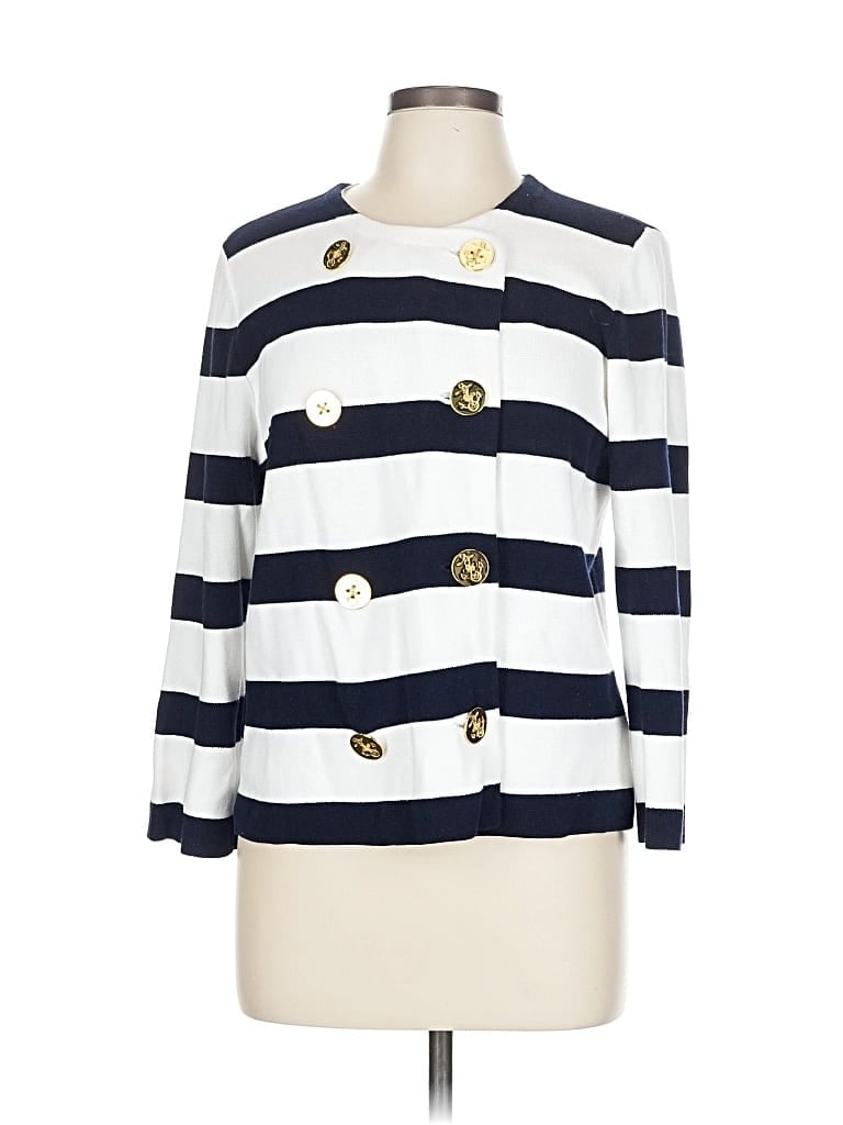 Pre-owned Polo Ralph Lauren Cardigan Sweater In White