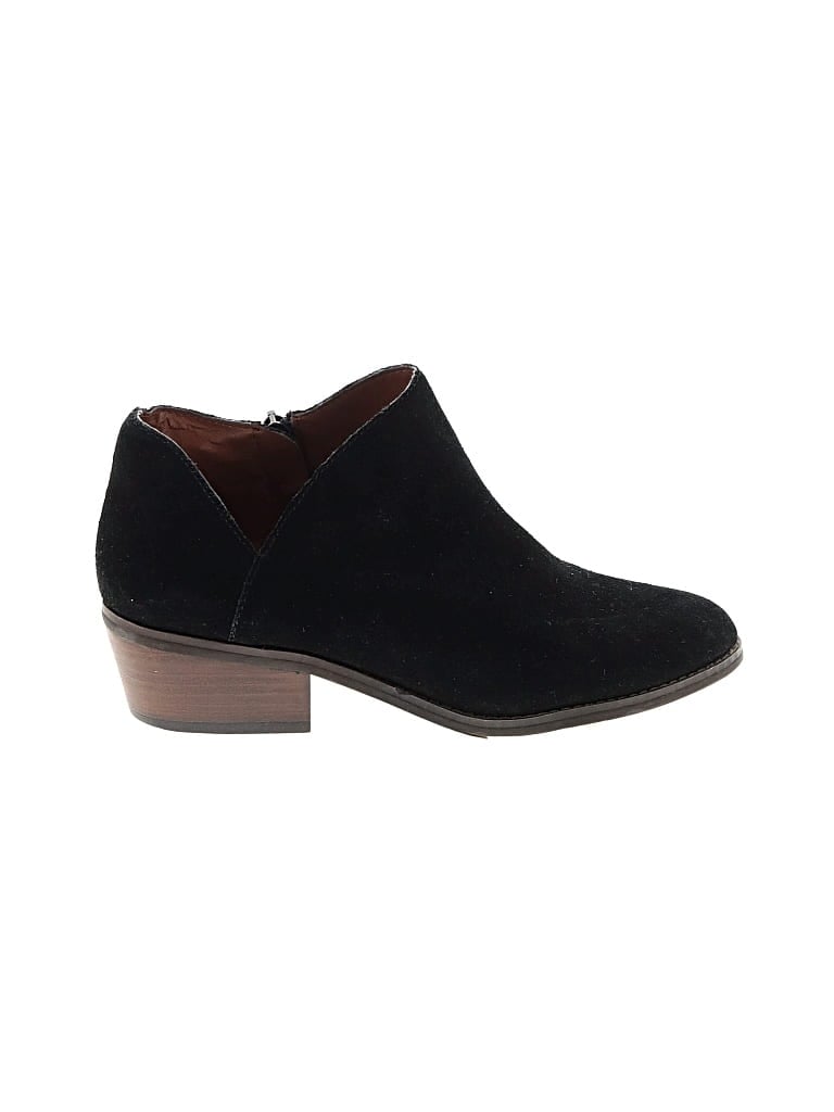 Pre-owned Lucky Brand Ankle Boots In Black
