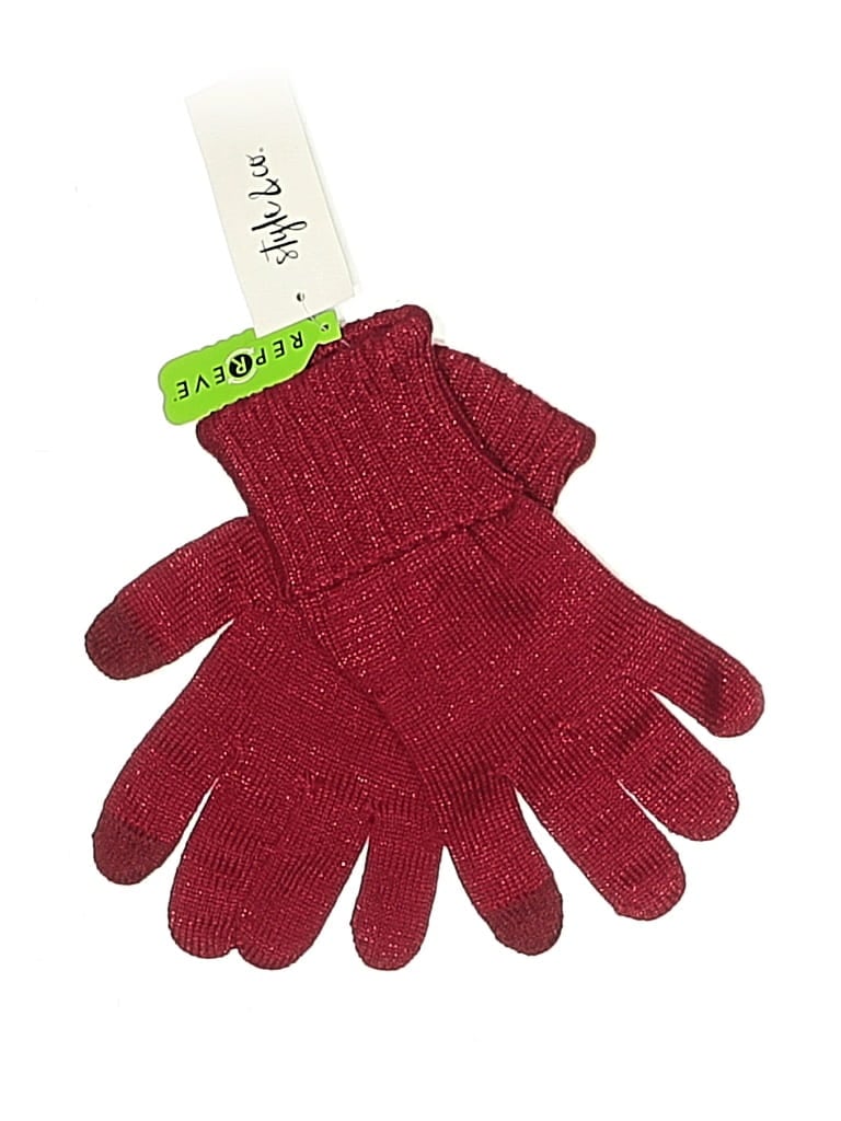 Pre-owned Style & Co Gloves In Red