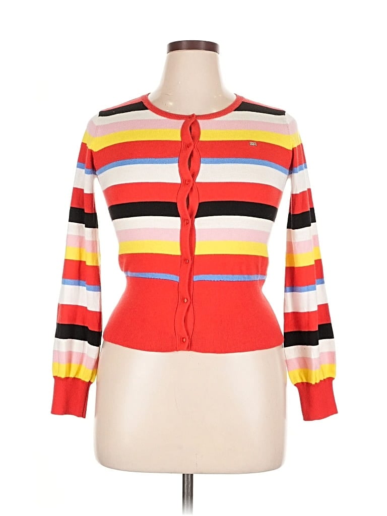 Pre-owned Sonia Rykiel Cardigan Sweater In Red