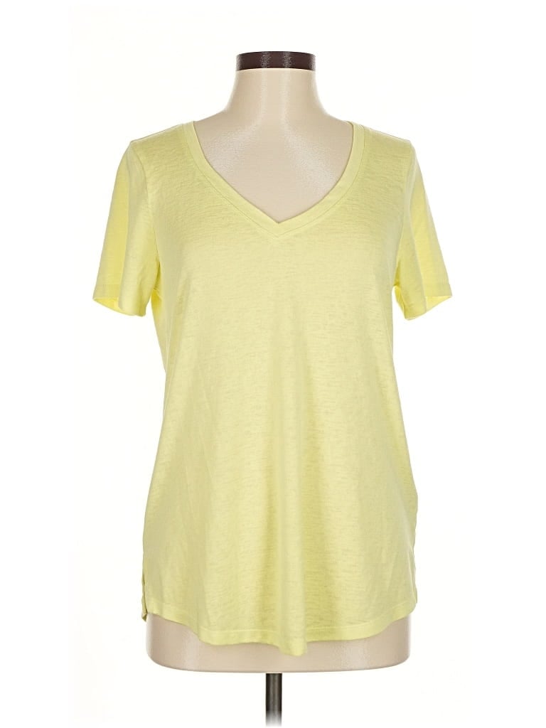 Pre-owned Athleta Short Sleeve T-shirt In Yellow