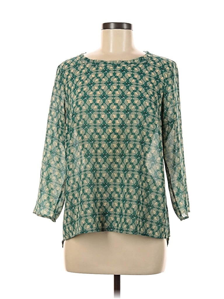 Pre-owned Cabi 3/4 Sleeve Blouse In Blue