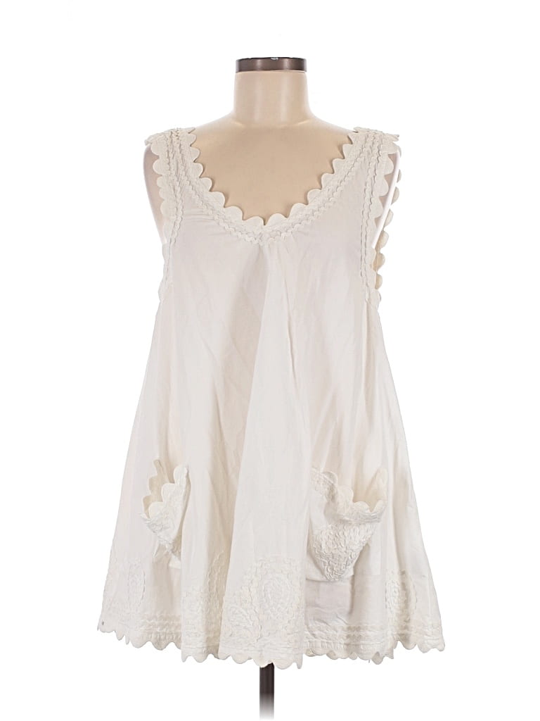 Pre-owned Juliet Dunn Casual Dress In White