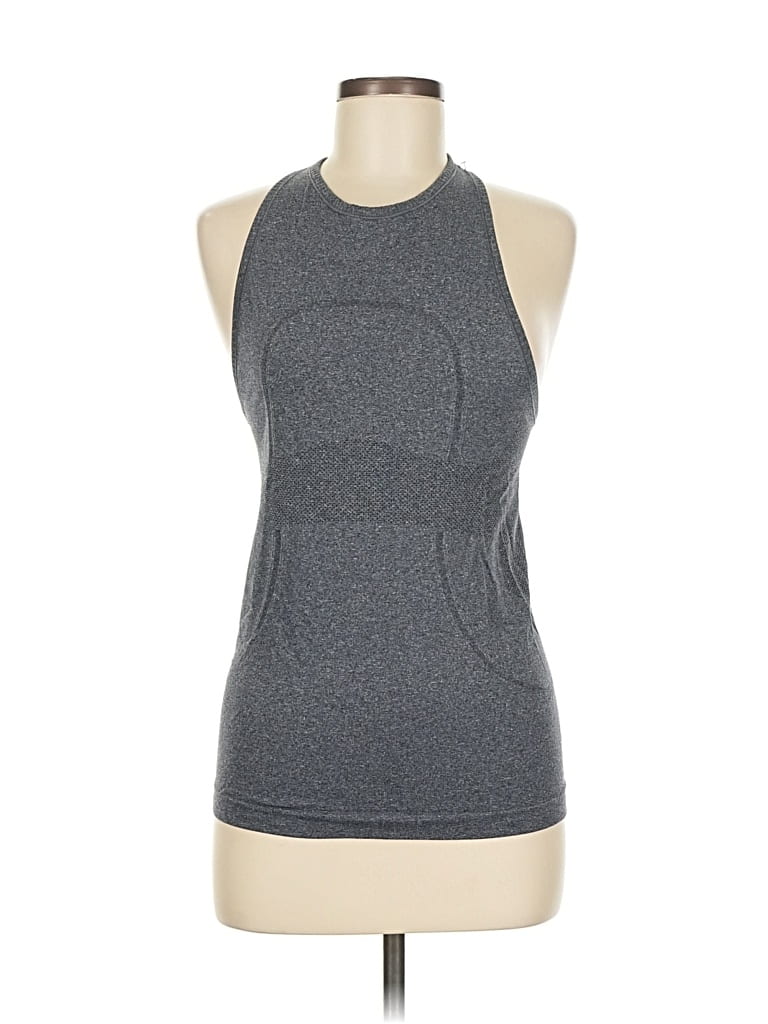 Pre-owned Lululemon Athletica Active Tank Top In Gray