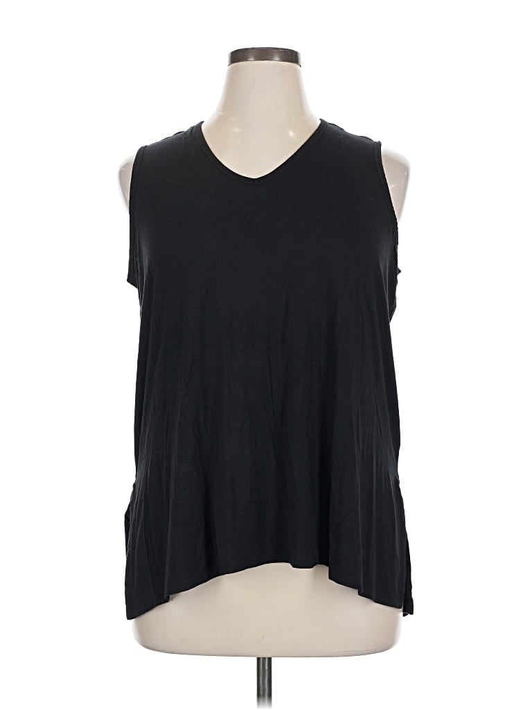 Pre-owned Lands' End Sleeveless T-shirt In Black