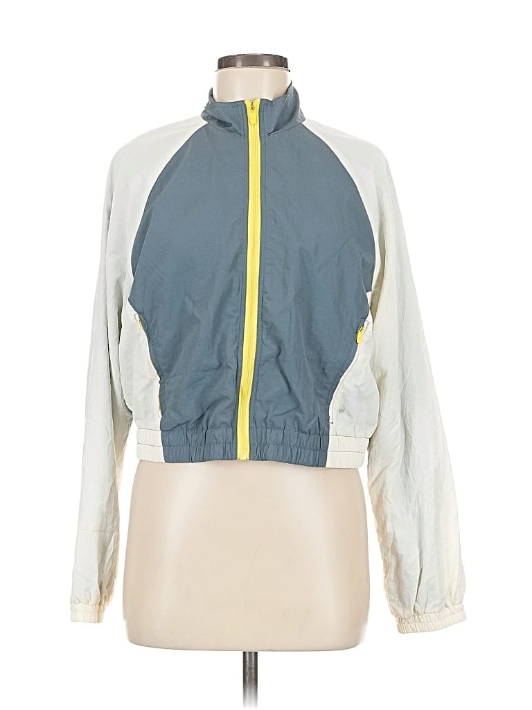 Pre-owned Fabletics Track Jacket In Blue