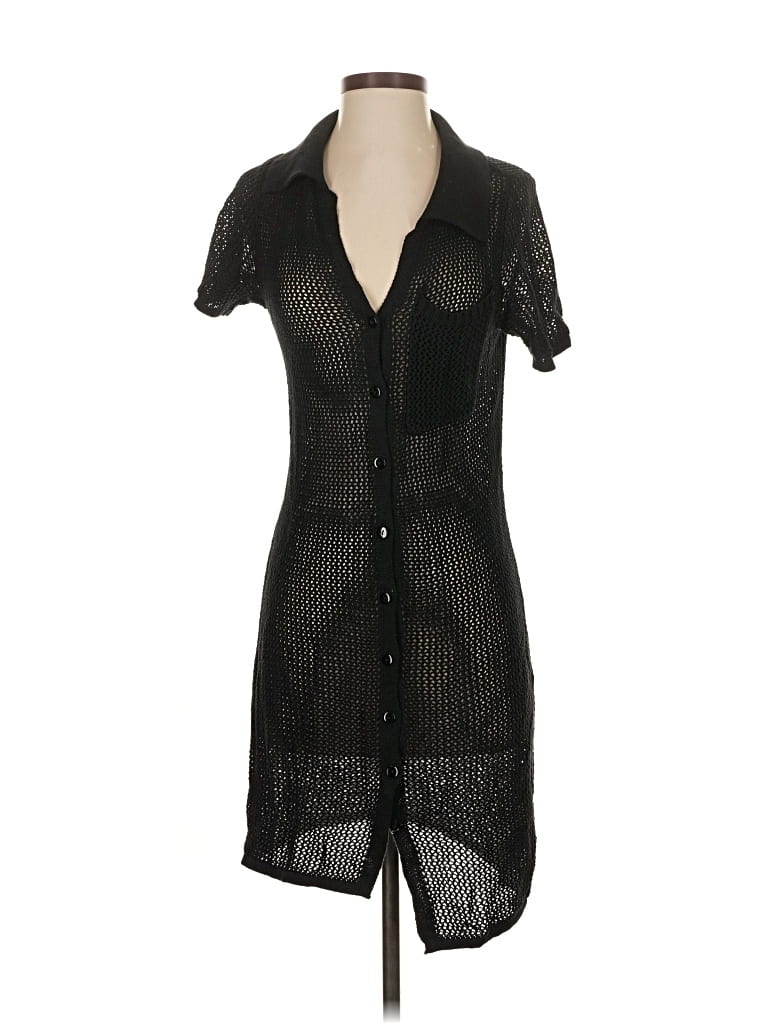 Pre-owned Haute Hippie Cardigan Sweater In Black