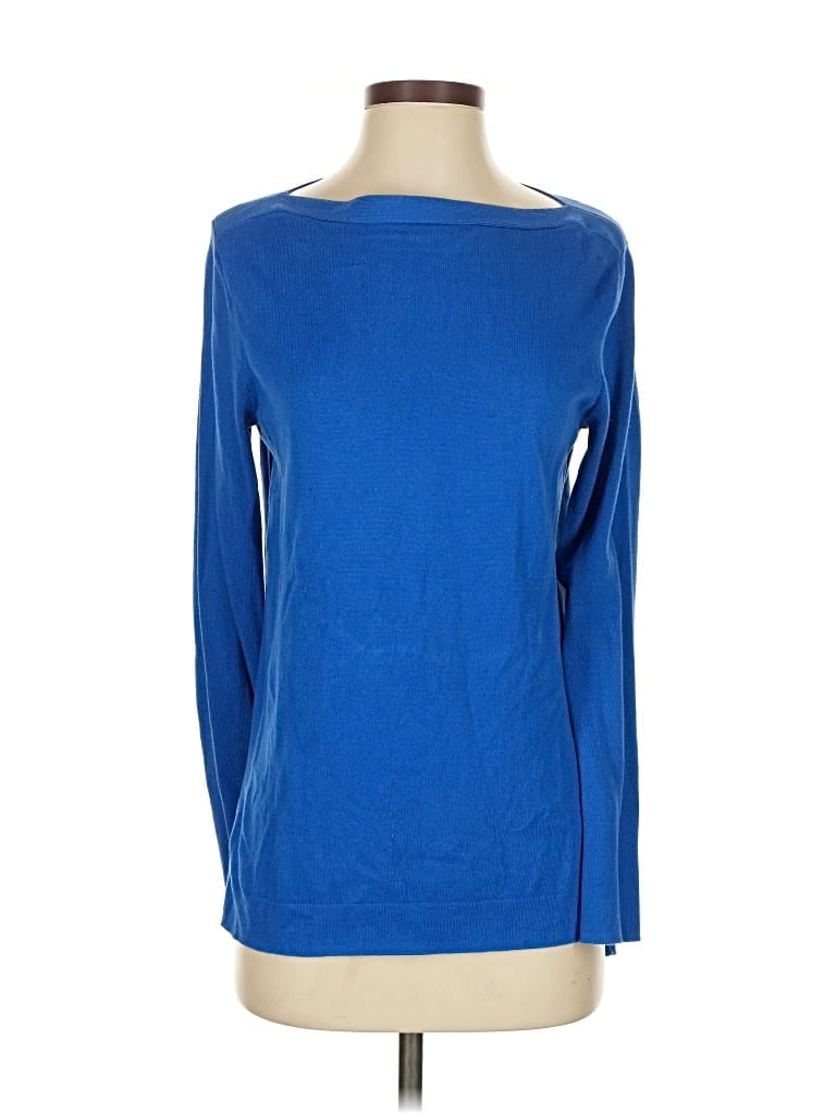 Pre-owned J.crew Factory Store Pullover Sweater In Blue