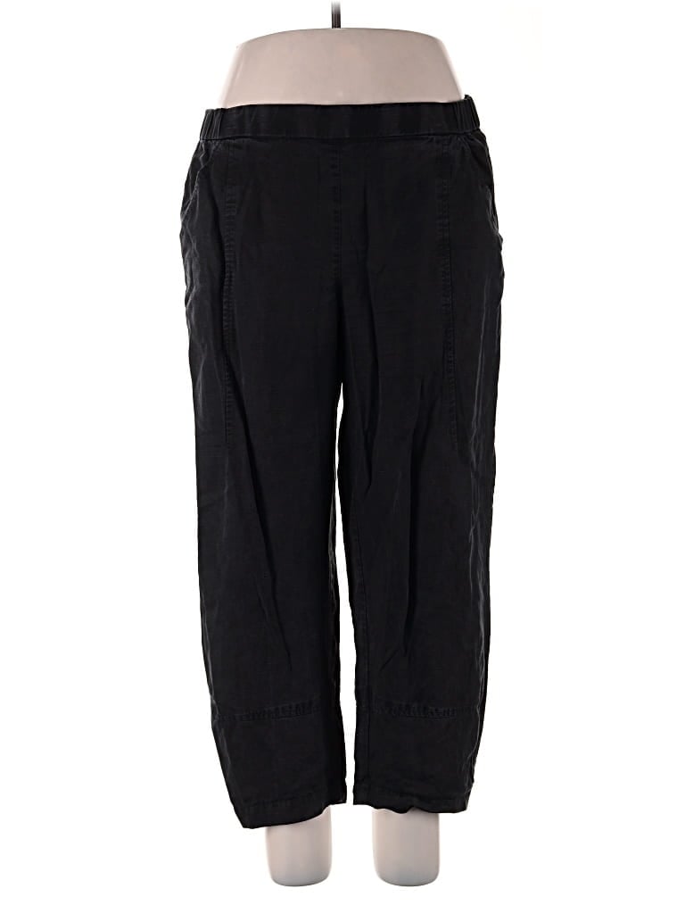 Pre-owned Eileen Fisher Casual Pants In Black