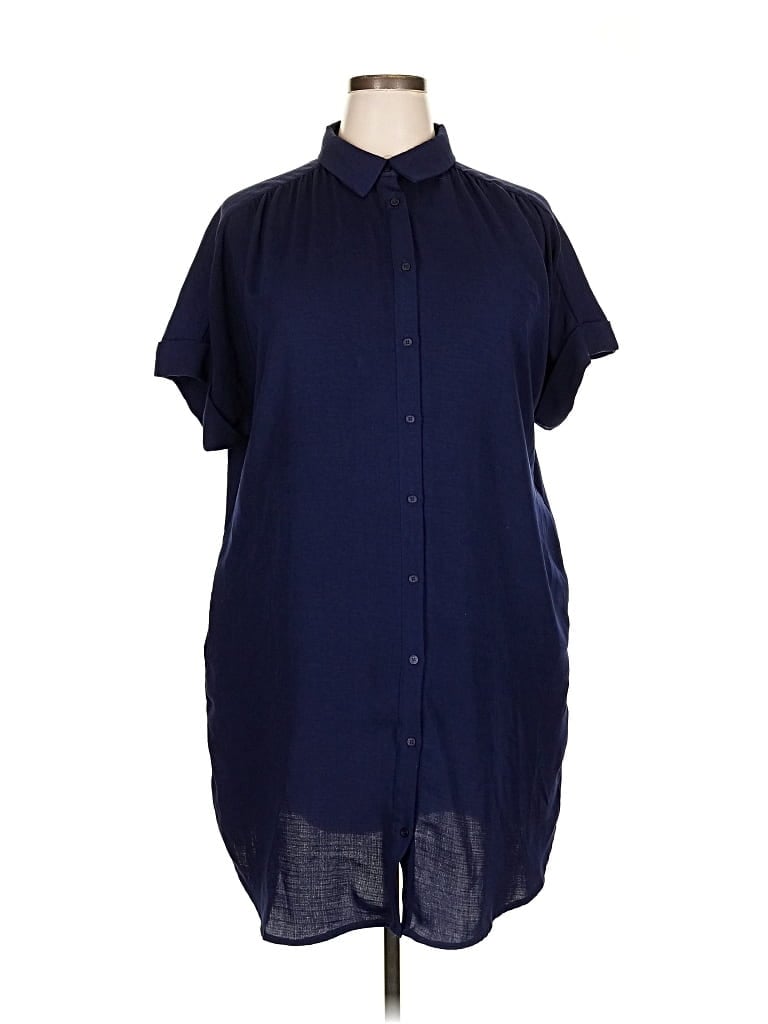 Pre-owned Caslon Casual Dress In Blue
