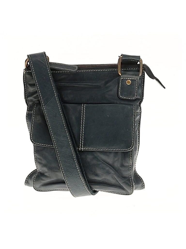 Pre-owned Unbranded Leather Crossbody Bag In Blue