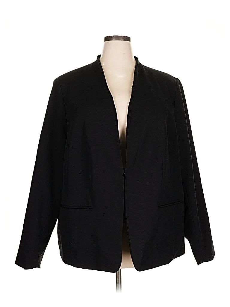 Pre-owned Liz Claiborne Career Blazer Jacket In Black