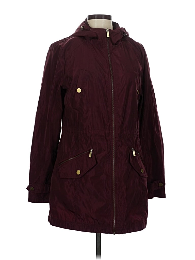 Pre-owned Michael Michael Kors Raincoat In Burgundy