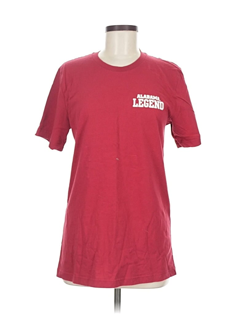 Pre-owned Assorted Brands Short Sleeve T-shirt In Burgundy