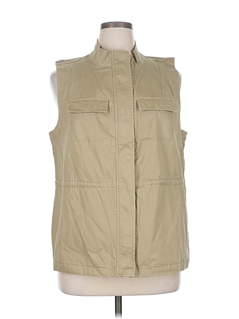 Pre-owned Liz Claiborne Vest In Brown