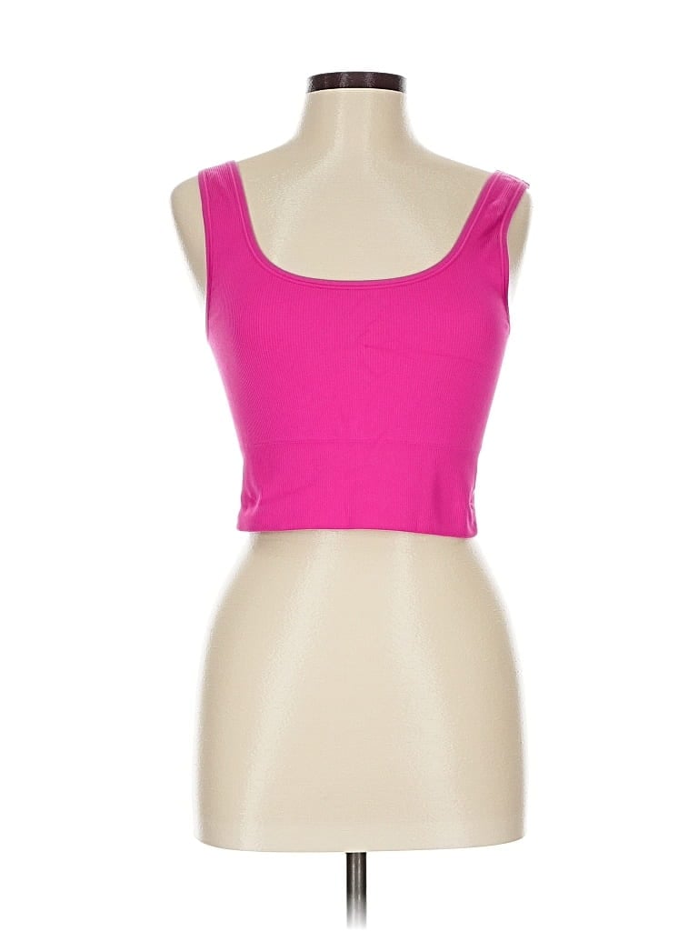 Pre-owned Assorted Brands Tank Top Pink Strapless Neckline Tops